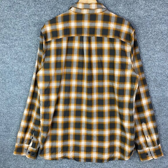 PrAna Shirt Men Sz L Slim Fit Button Up Long Sleeve Organic Cotton - Picture 2 of 9